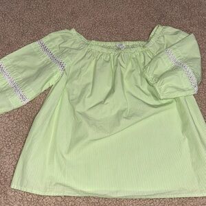 CROWN & IVY long sleeve, off-the-shoulder top